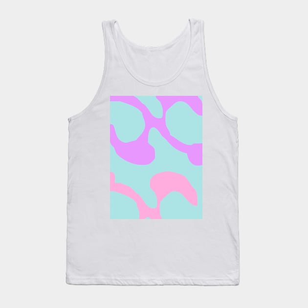 Abstract pattern mixed colored swirl Tank Top by Word and Saying